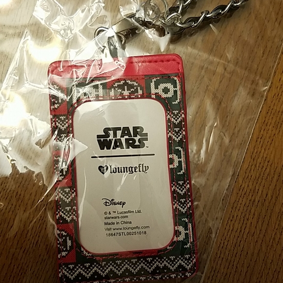 Loungefly Star Wars ugly Christmas sweater lanyard - Picture 3 of 3